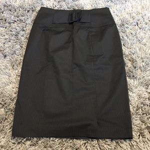 Pin stripe pencil skirt